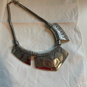 Free People Silver Tribal Necklace
